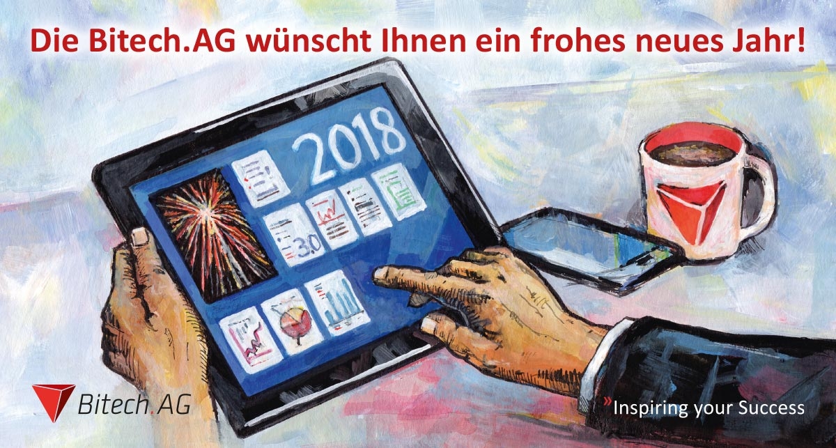 Bitech.AG » Neujahrsgrüße 2018 auffallend anders!