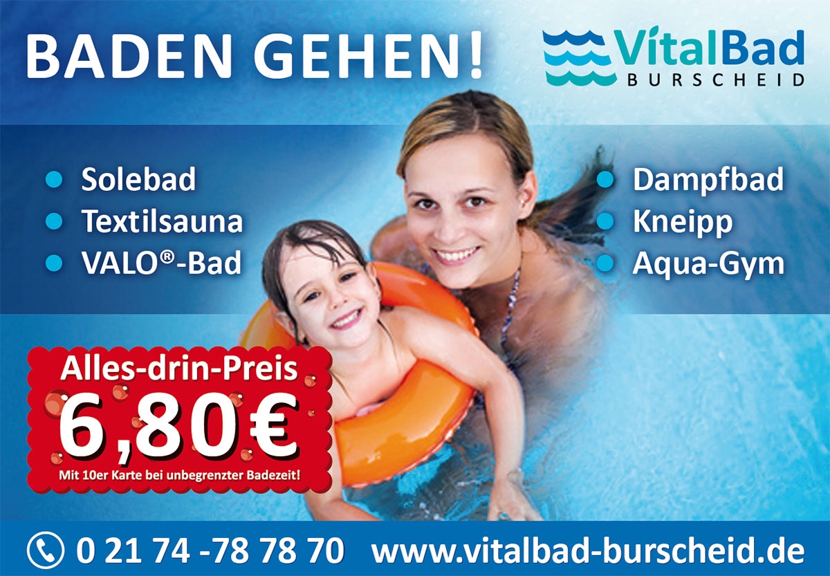 Unschlagbar günstig! Plakate trommeln für´s Vitalbad!